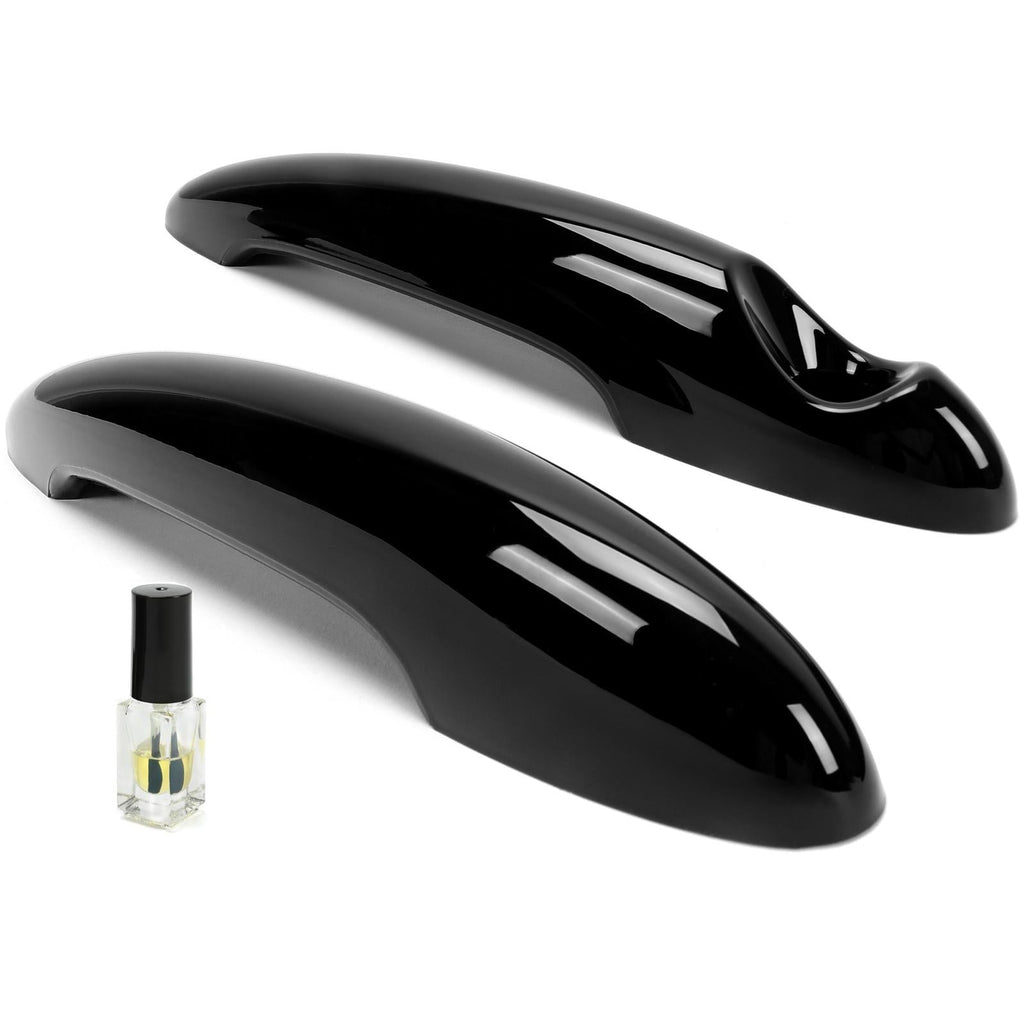 Left+Right Glossy Black Door Handle Covers For MINI Cooper R50 R52 R53 R55 R56