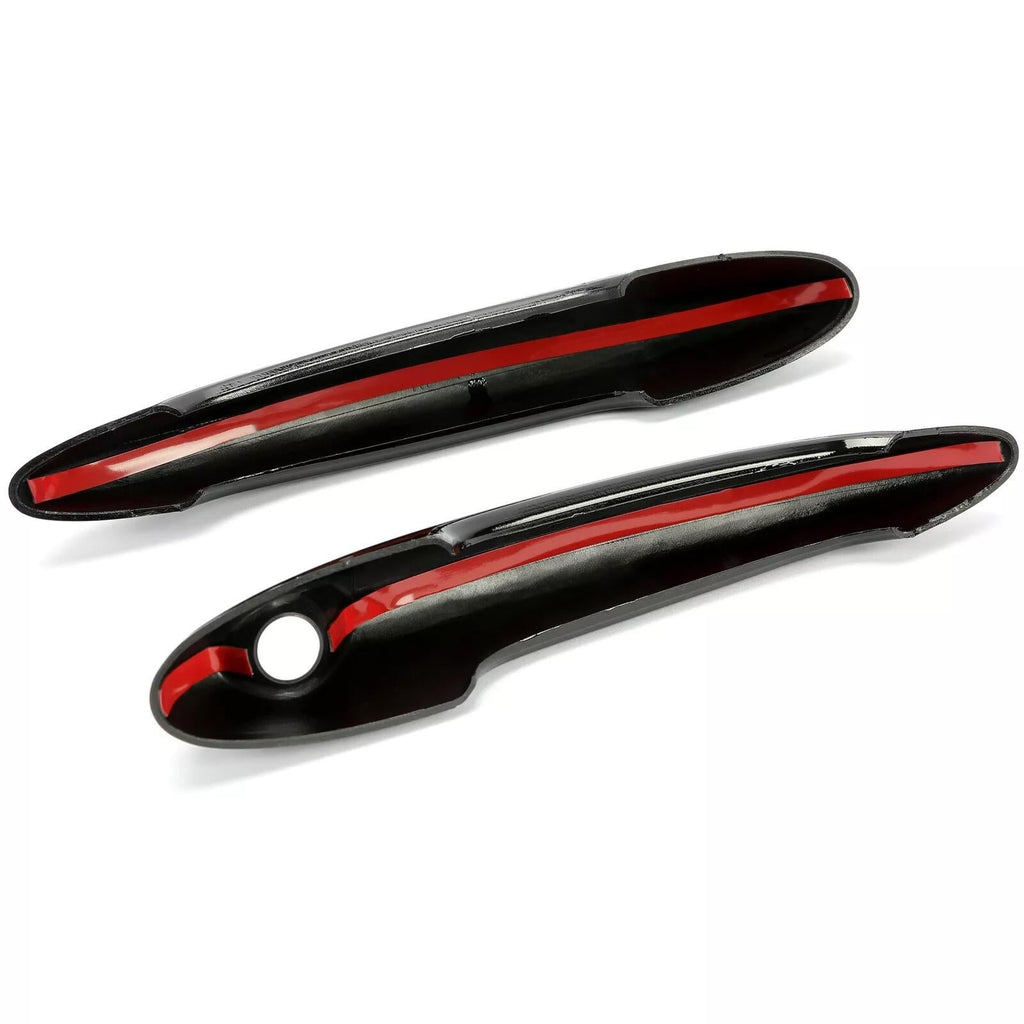 Left+Right Glossy Black Door Handle Covers For MINI Cooper R50 R52 R53 R55 R56