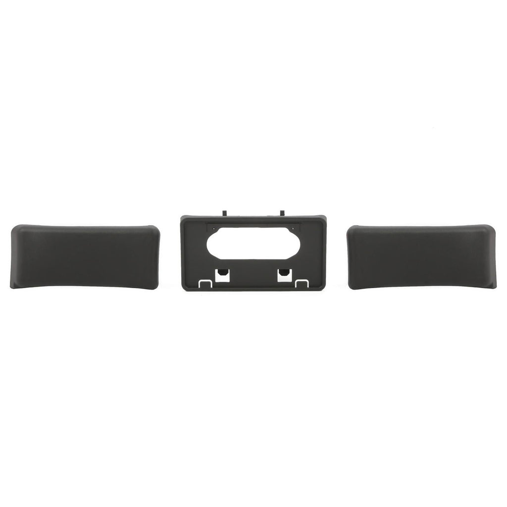 3PCS For Ford F150 09-14 Front Bumper Guards Pads+License Plate Mounting Bracket
