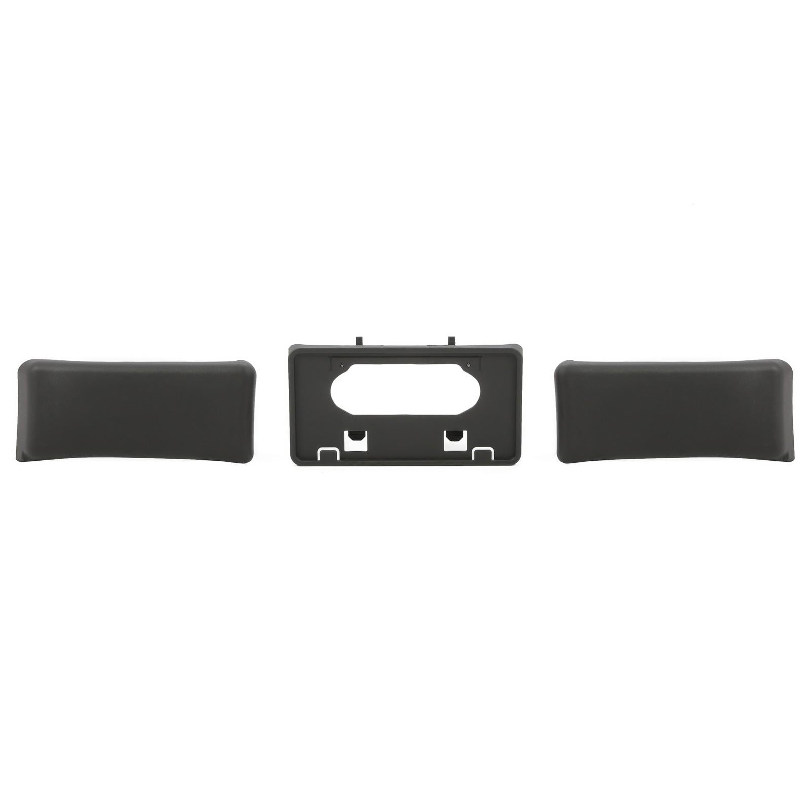 3PCS For Ford F150 09-14 Front Bumper Guards Pads+License Plate Mounting Bracket