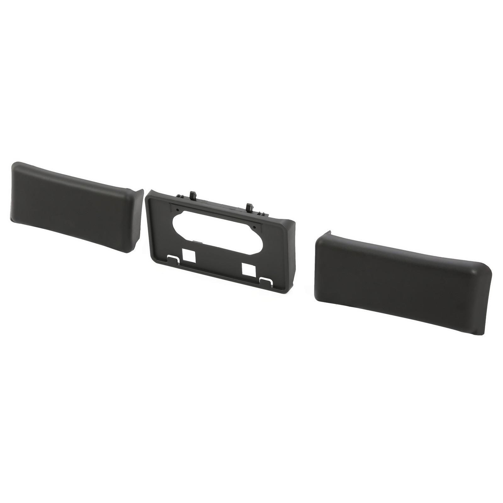 3PCS For Ford F150 09-14 Front Bumper Guards Pads+License Plate Mounting Bracket