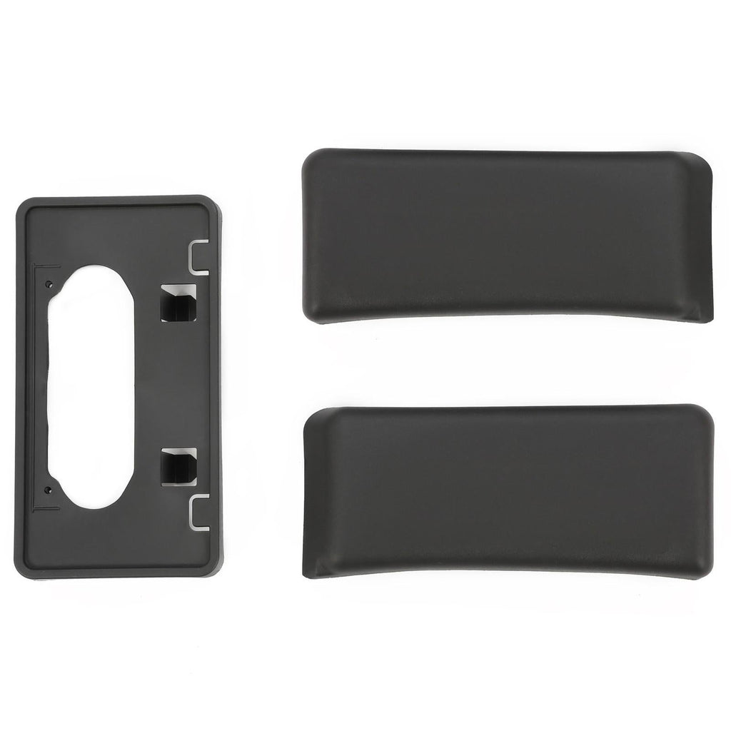 3PCS For Ford F150 09-14 Front Bumper Guards Pads+License Plate Mounting Bracket