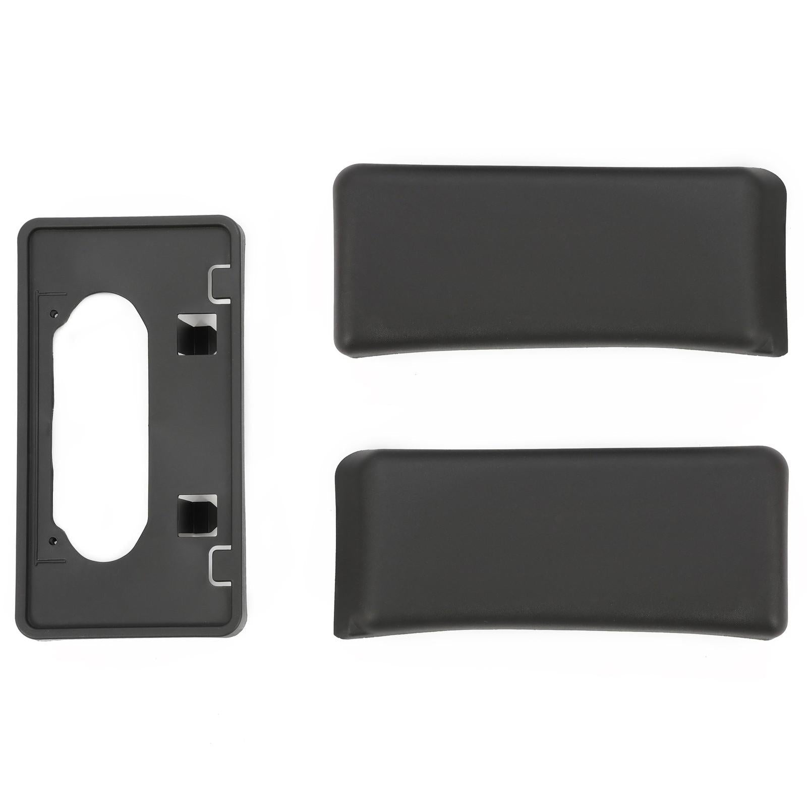 3PCS For Ford F150 09-14 Front Bumper Guards Pads+License Plate Mounting Bracket