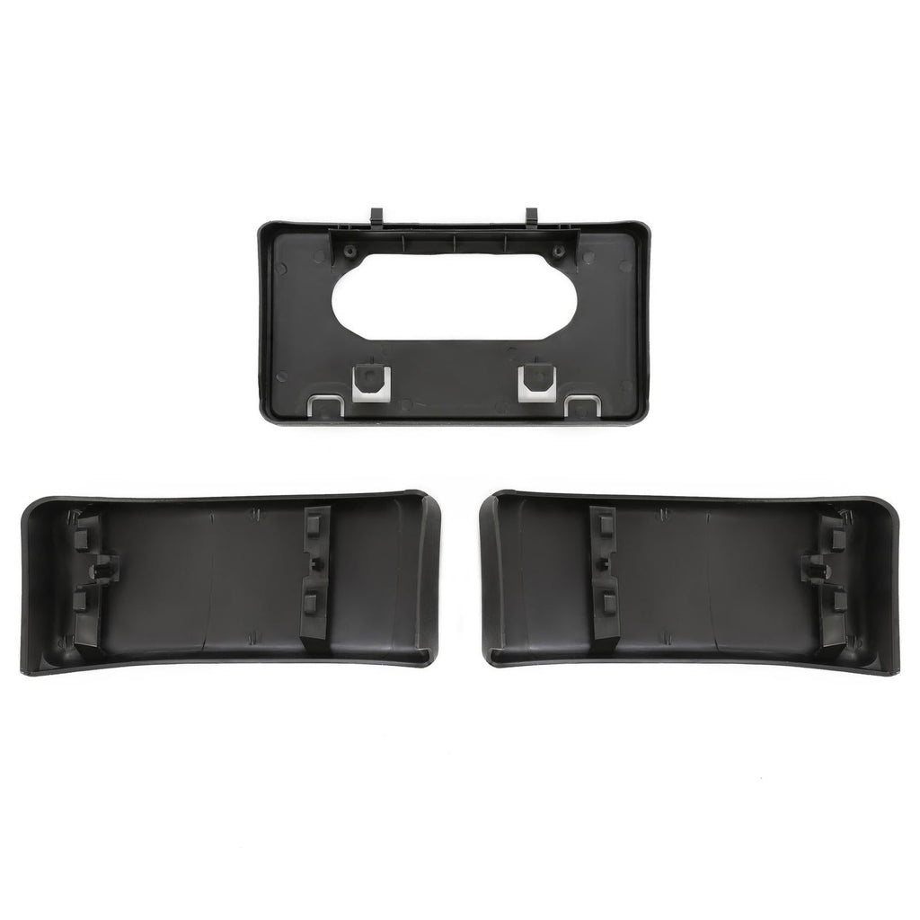 3PCS For Ford F150 09-14 Front Bumper Guards Pads+License Plate Mounting Bracket
