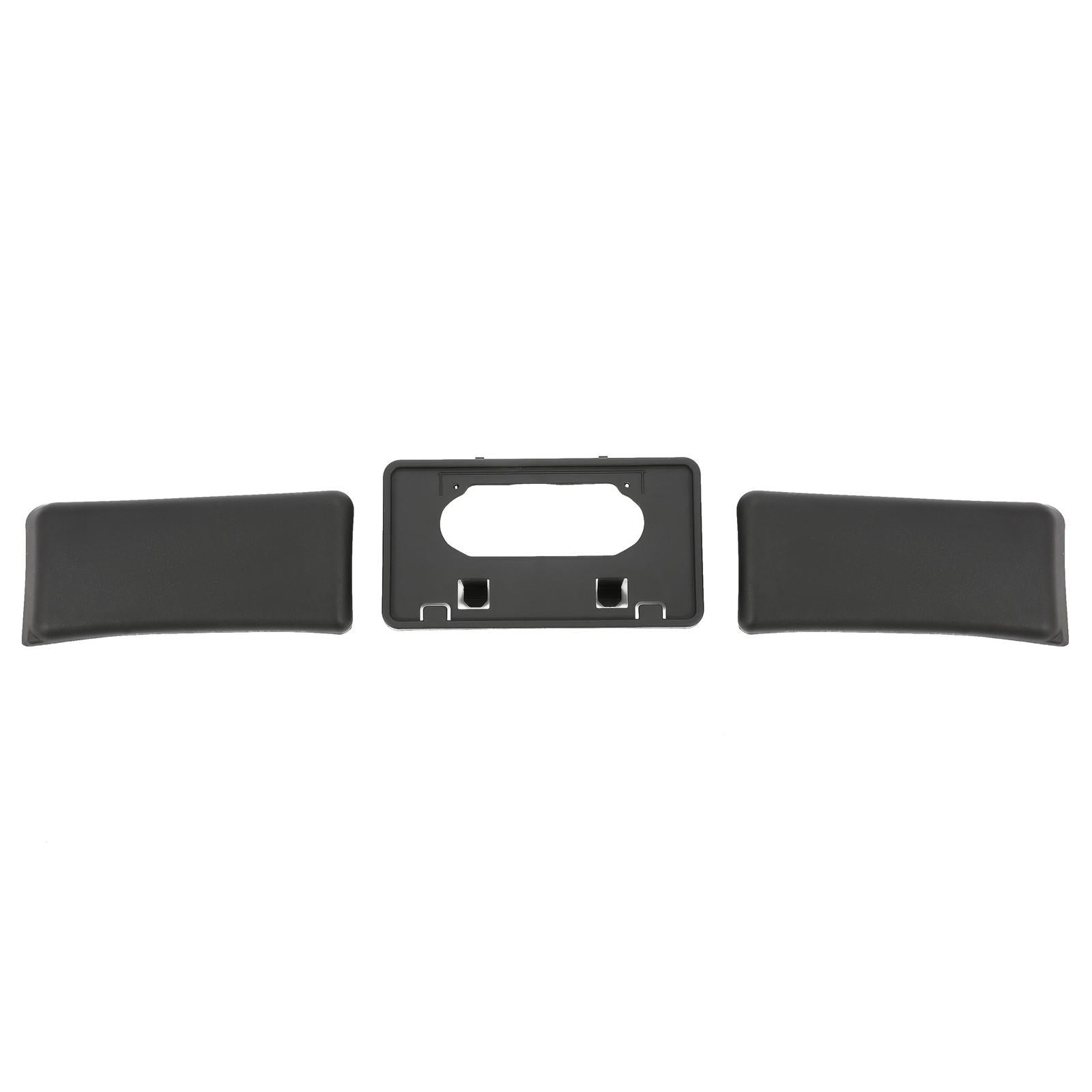 3PCS For Ford F150 09-14 Front Bumper Guards Pads+License Plate Mounting Bracket