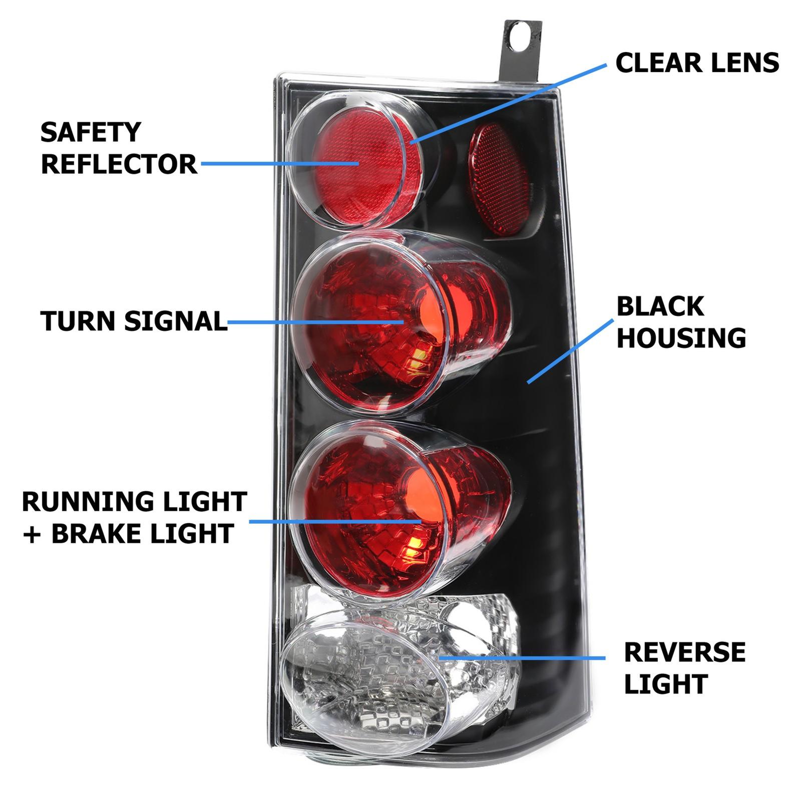 Tail Lights Lamps For GMC Savana/Chevrolet Express 1500 2500 3500 1996-2002