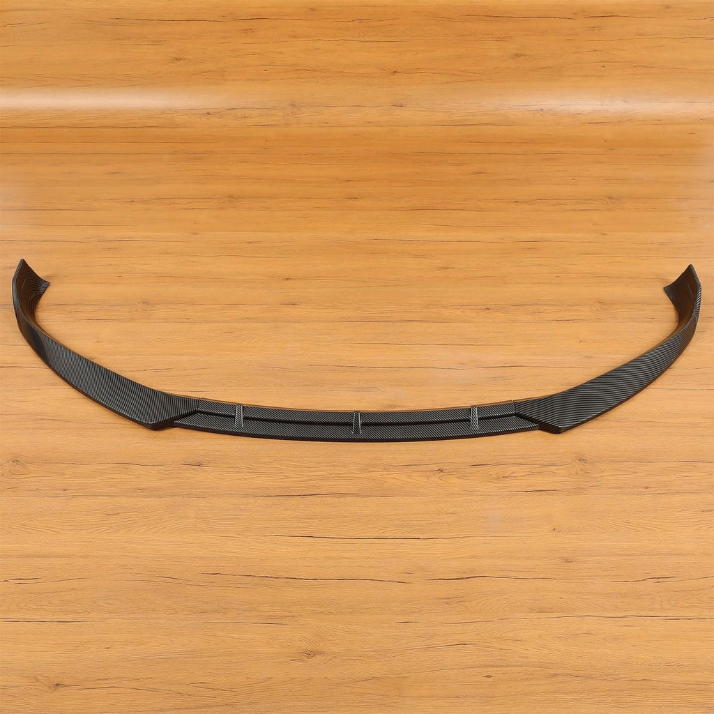 FOR TESLA MODEL S 2016-2020 STP-STYLE CARBON FIBER LOOK FRONT BUMPER LIP SPOILER