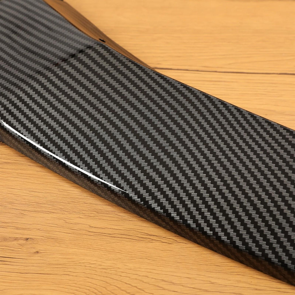 FOR TESLA MODEL S 2016-2020 STP-STYLE CARBON FIBER LOOK FRONT BUMPER LIP SPOILER