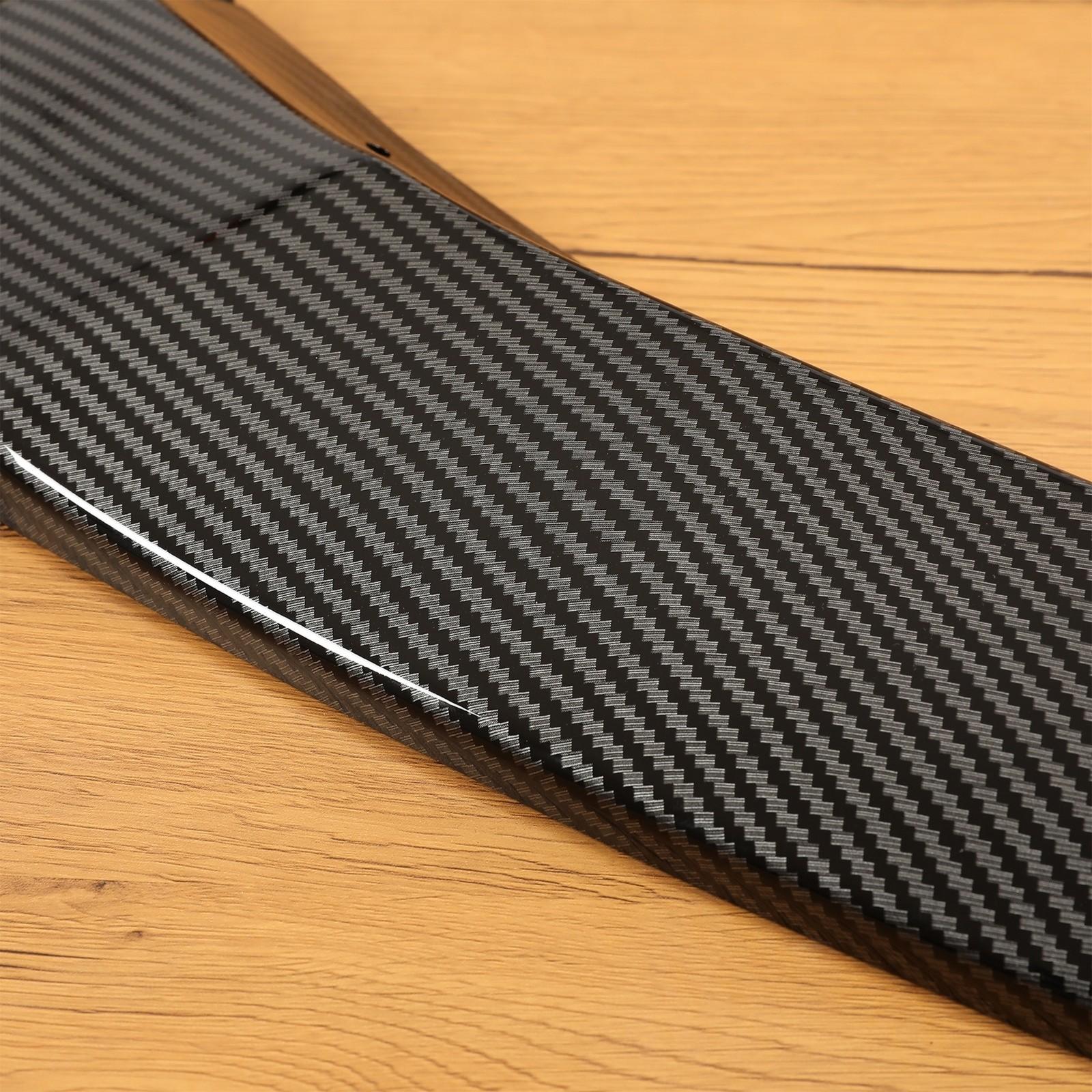 FOR TESLA MODEL S 2016-2020 STP-STYLE CARBON FIBER LOOK FRONT BUMPER LIP SPOILER