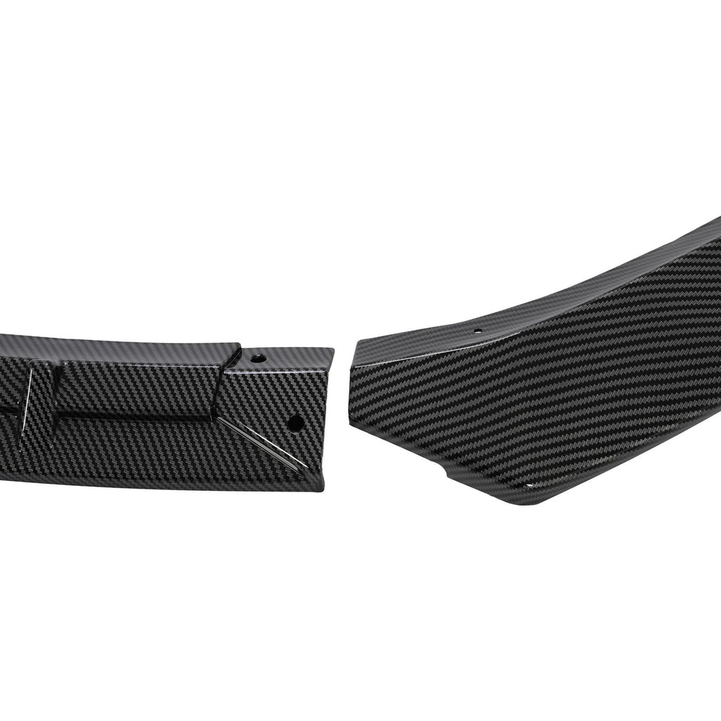 FOR TESLA MODEL S 2016-2020 STP-STYLE CARBON FIBER LOOK FRONT BUMPER LIP SPOILER