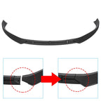 FOR TESLA MODEL S 2016-2020 STP-STYLE CARBON FIBER LOOK FRONT BUMPER LIP SPOILER