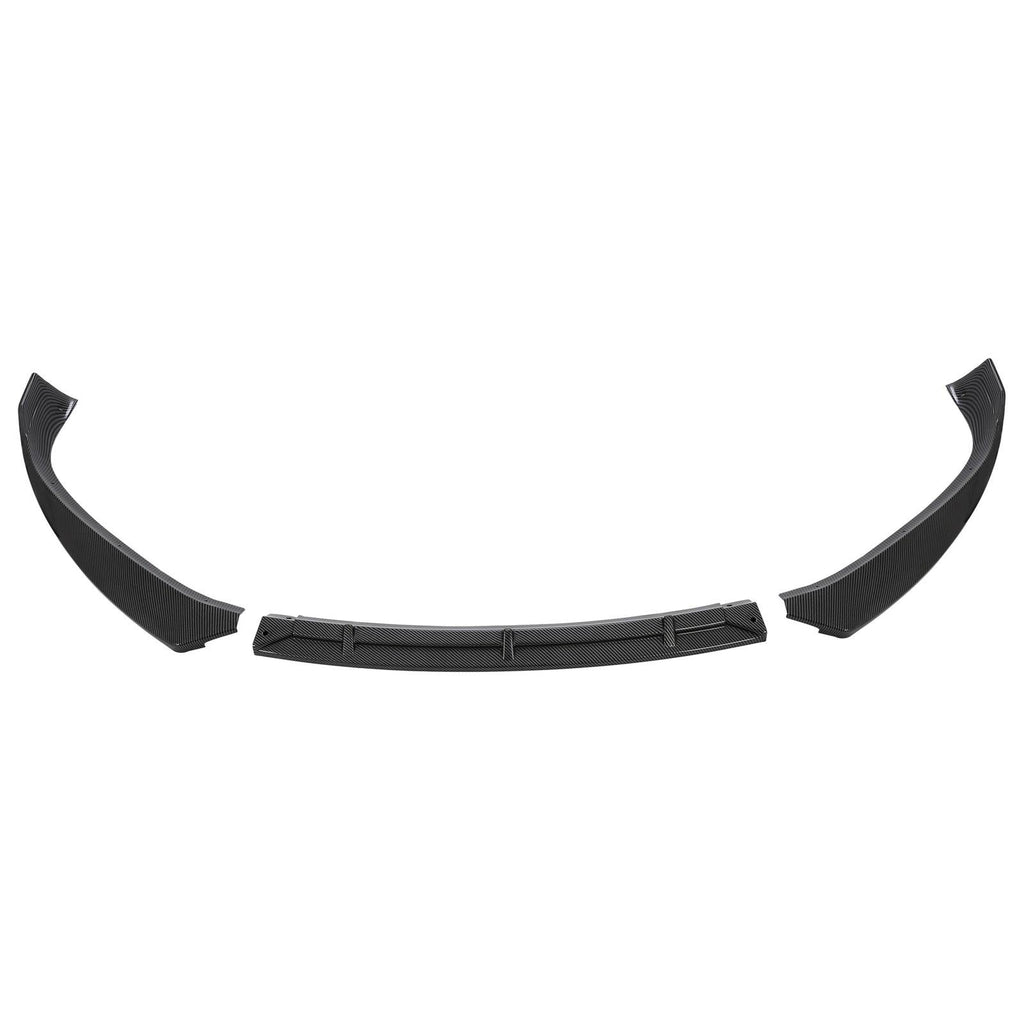 FOR TESLA MODEL S 2016-2020 STP-STYLE CARBON FIBER LOOK FRONT BUMPER LIP SPOILER