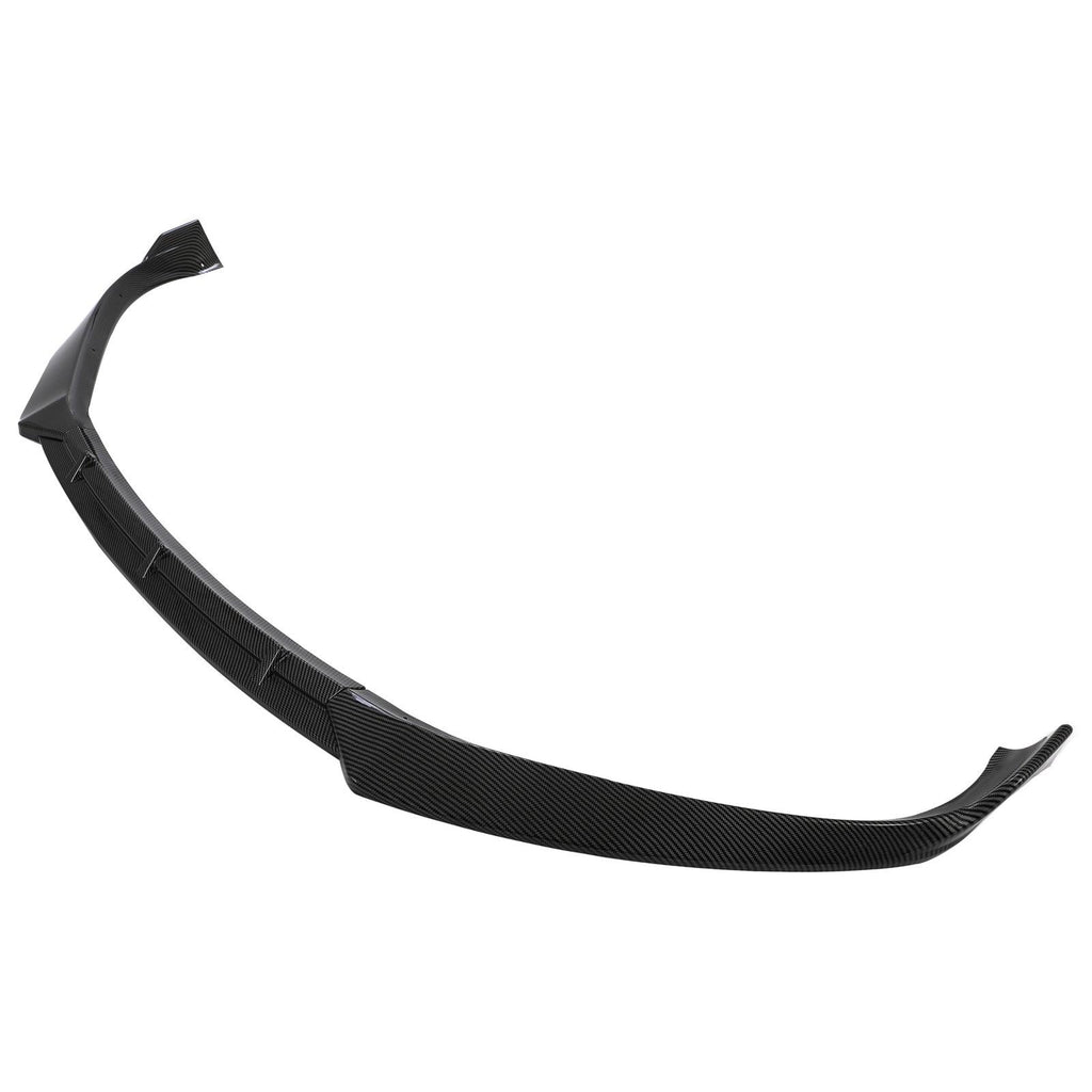 FOR TESLA MODEL S 2016-2020 STP-STYLE CARBON FIBER LOOK FRONT BUMPER LIP SPOILER