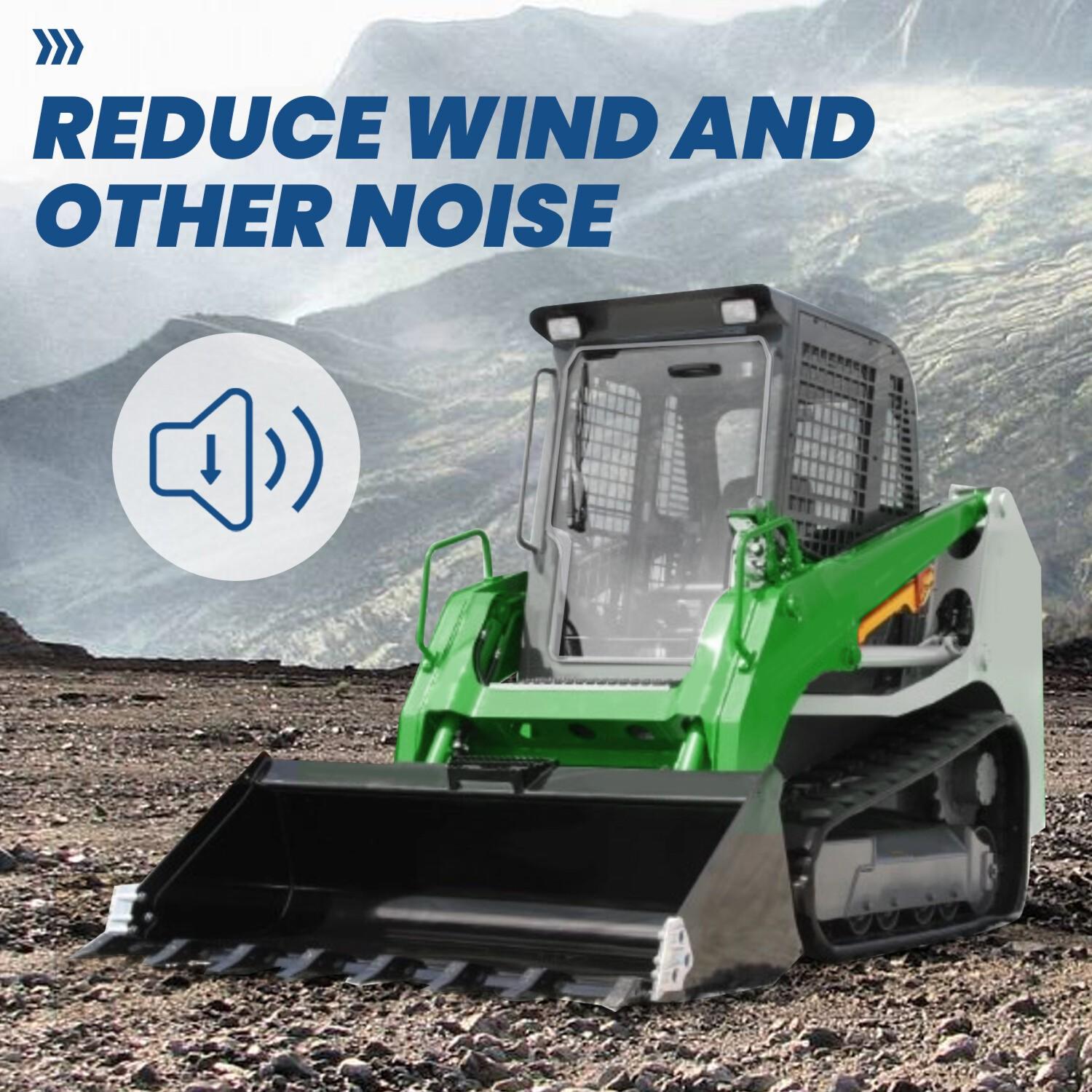 Forestry Demo Door Skid Steer Door Glass For Takeuchi TL TL8 TL10 1/2" Plastic