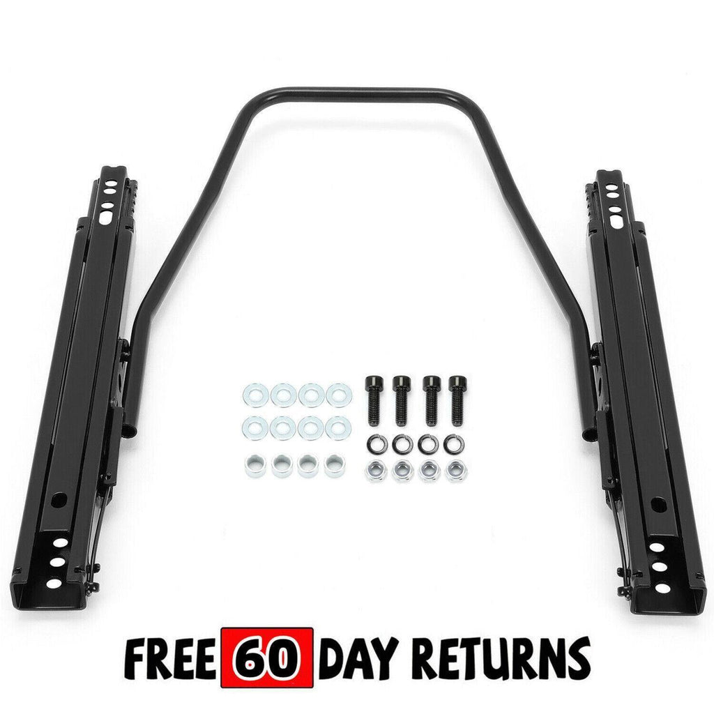 Universal Dual Lock Design Car Racing Seat Base Slider Rail Bracket Bucket Steel