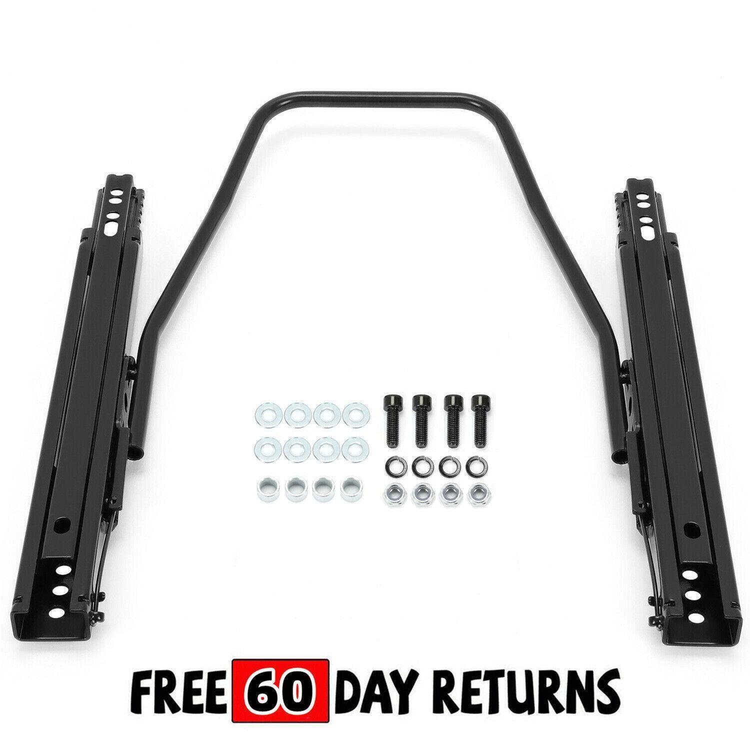 Universal Dual Lock Design Car Racing Seat Base Slider Rail Bracket Bucket Steel