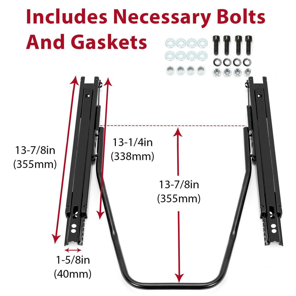Universal Dual Lock Design Car Racing Seat Base Slider Rail Bracket Bucket Steel