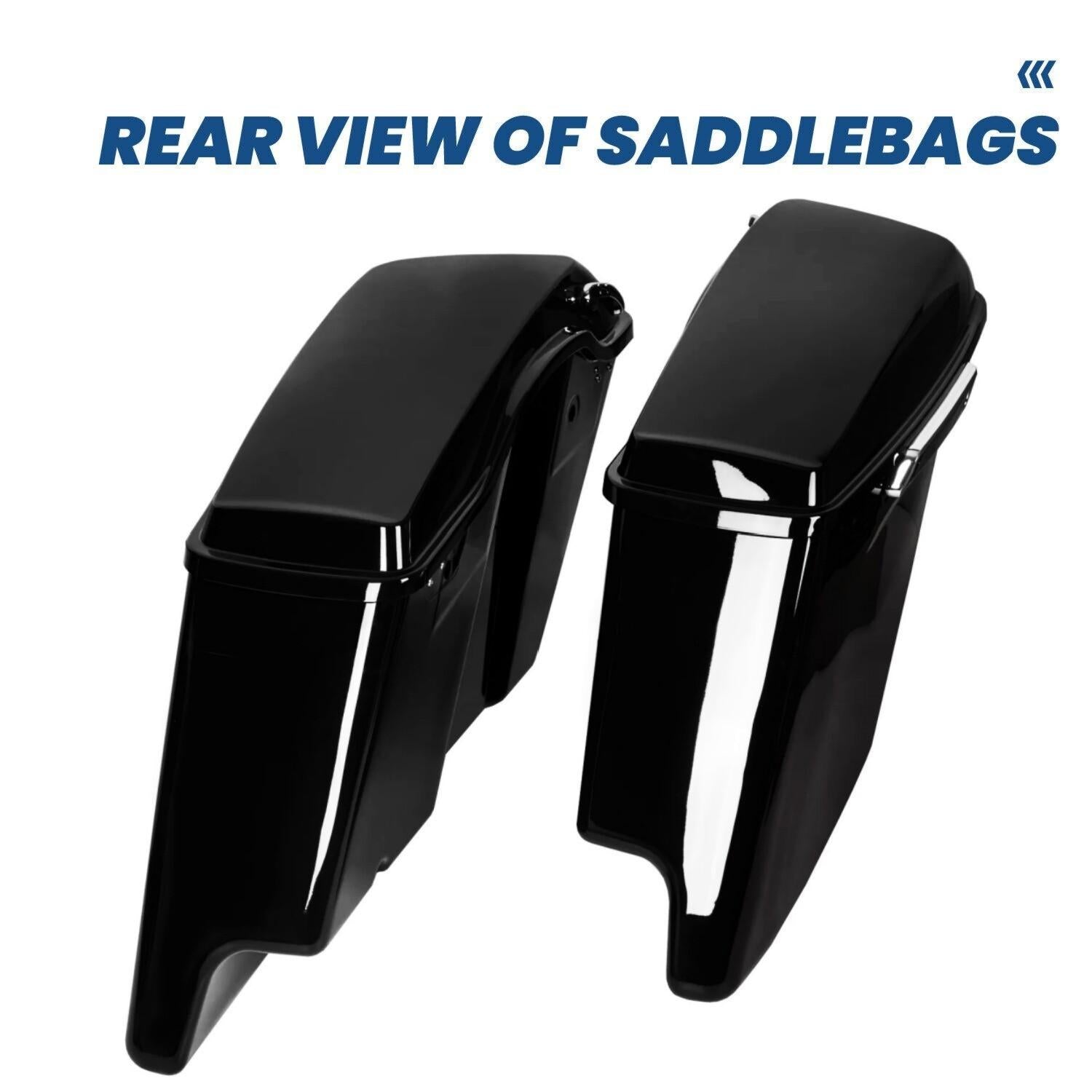 5" Stretched Extended Saddlebags Bag For Harley Davidson Road Street Glide 93-13