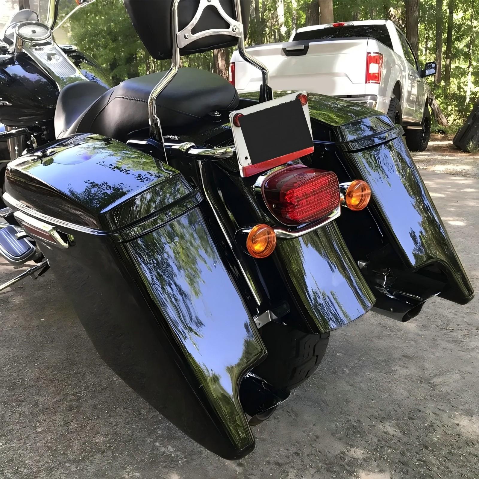 5" Stretched Extended Saddlebags Bag For Harley Davidson Road Street Glide 93-13