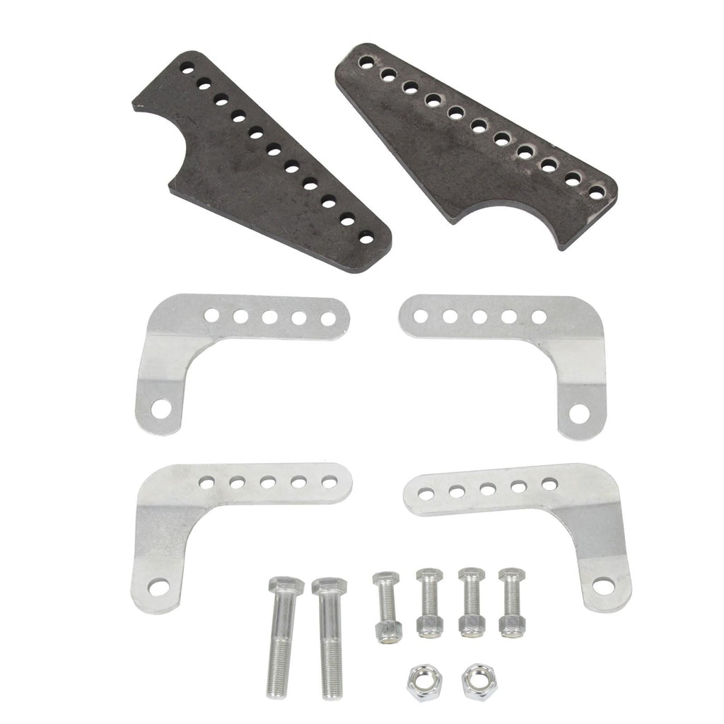 New Coil Over Shock Mount Kit Adjustable Lower Brackets for 3" Axle Tubes