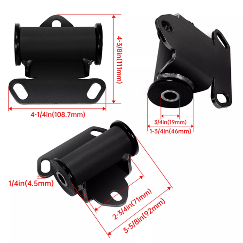 ENGINE MOUNT ADAPTER PLATES SWAP KIT FOR SONOMA S10 LSX LS1 LS2 LS 4.3L 14005KU