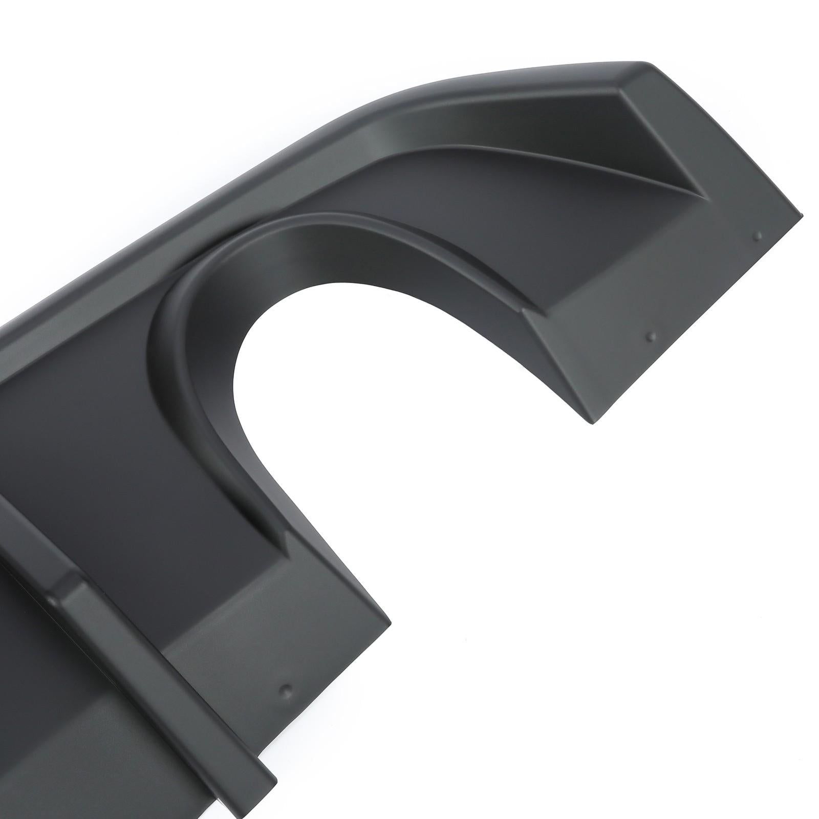 Matte Black Rear Bumper Lip Lower Diffuser For Dodge Charger SRT V2 Style 12-14