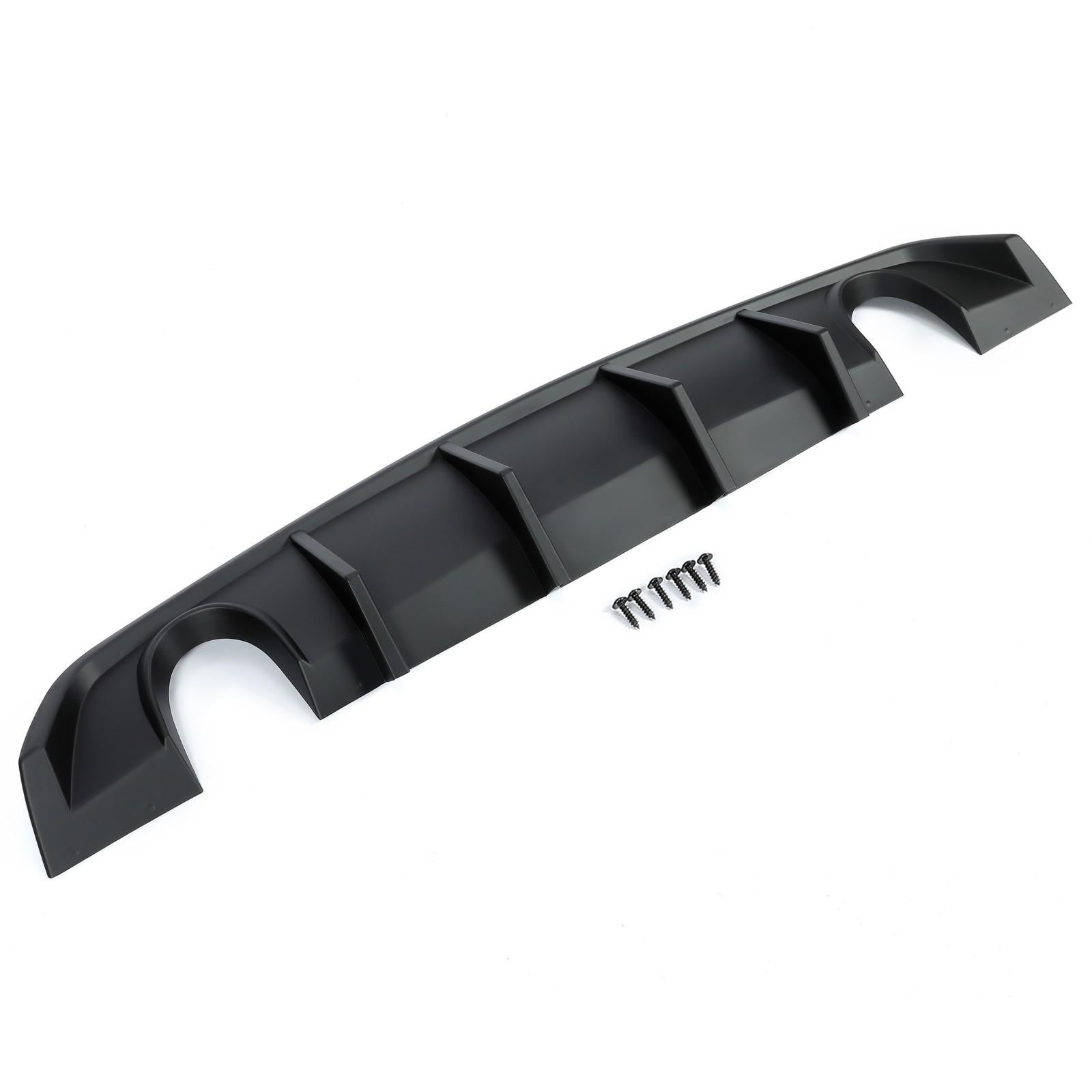 Matte Black Rear Bumper Lip Lower Diffuser For Dodge Charger SRT V2 Style 12-14