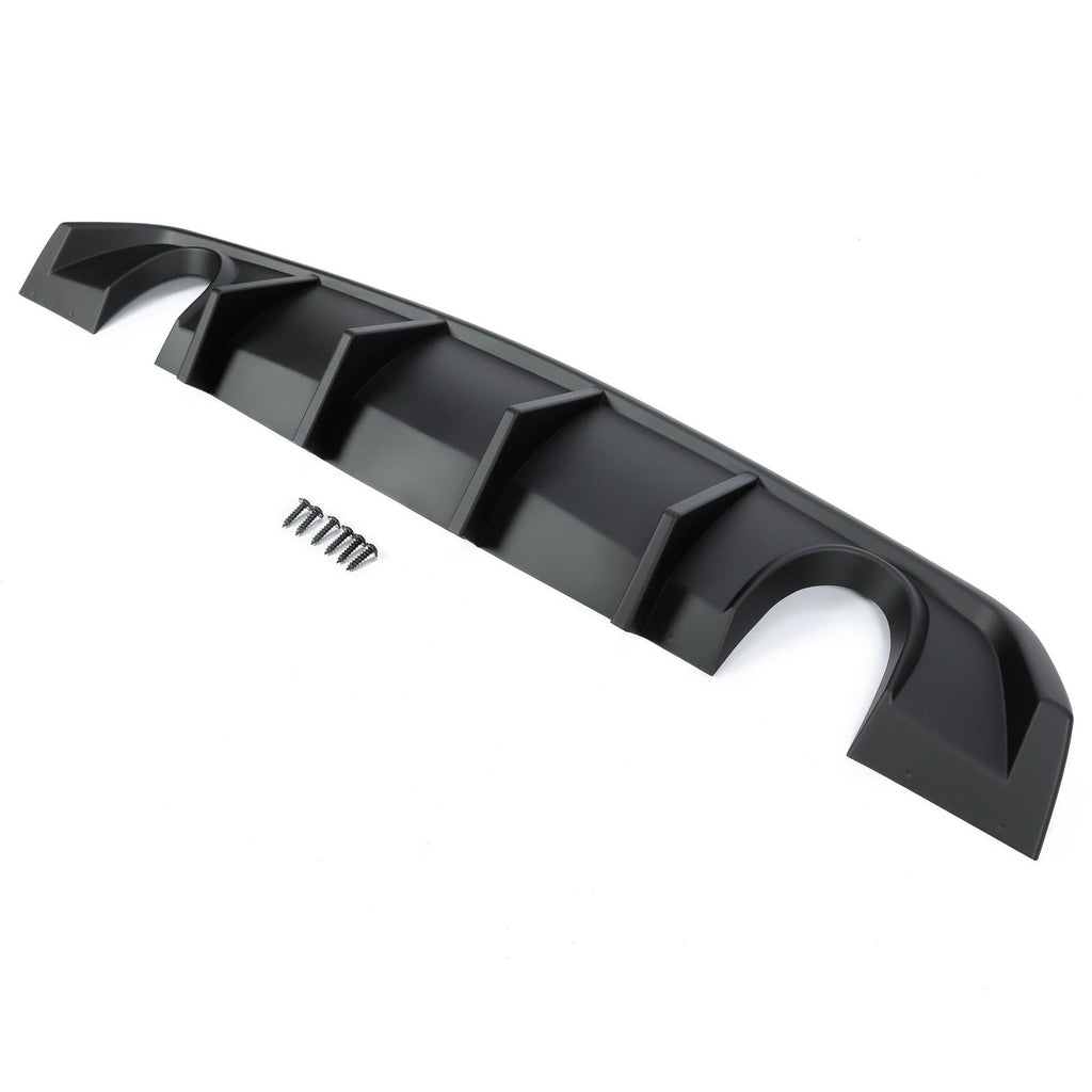 Matte Black Rear Bumper Lip Lower Diffuser For Dodge Charger SRT V2 Style 12-14