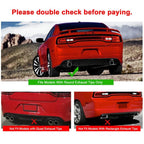 Matte Black Rear Bumper Lip Lower Diffuser For Dodge Charger SRT V2 Style 12-14