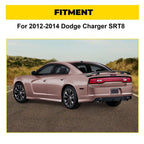 Matte Black Rear Bumper Lip Lower Diffuser For Dodge Charger SRT V2 Style 12-14