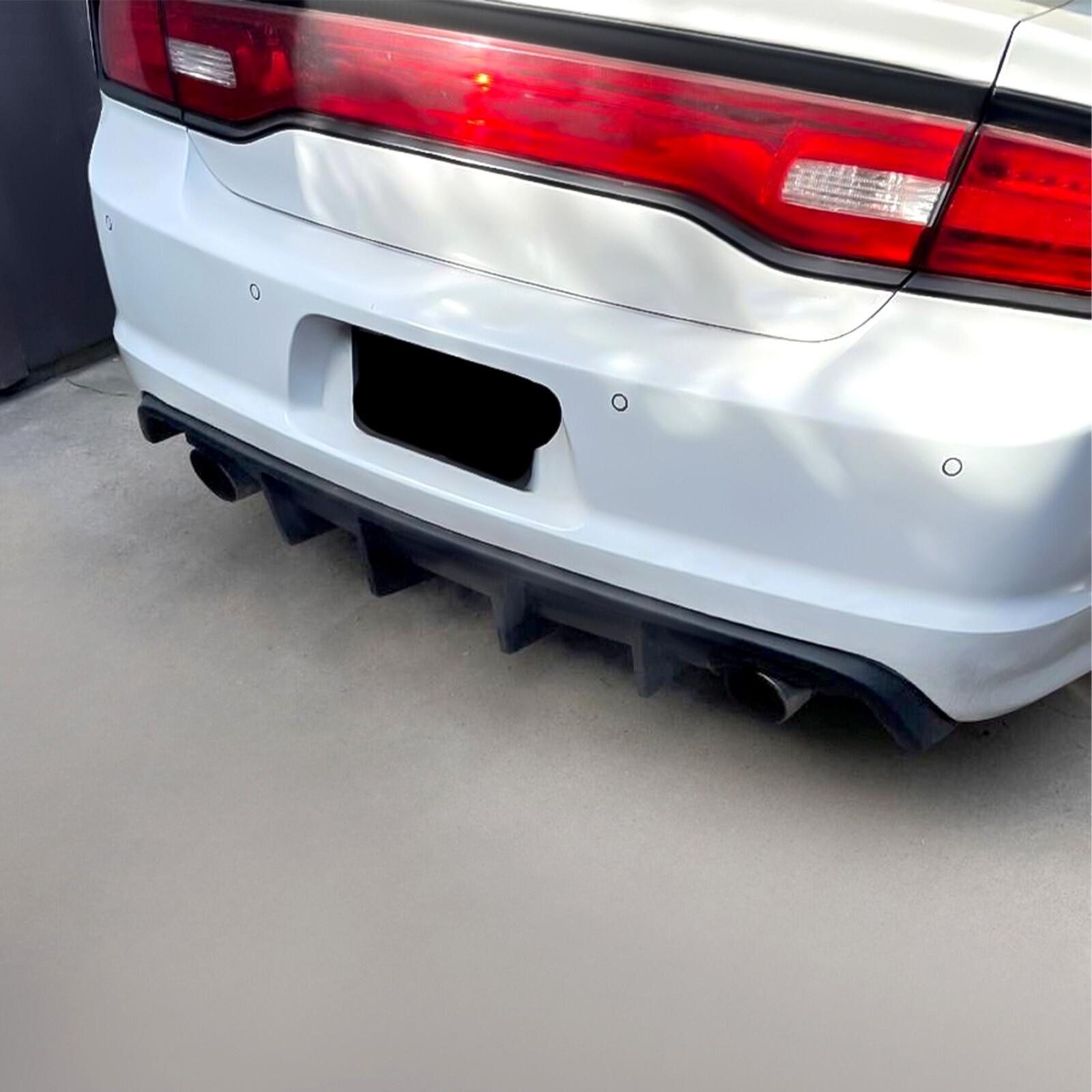 Matte Black Rear Bumper Lip Lower Diffuser For Dodge Charger SRT V2 Style 12-14