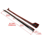 For Tesla Model 3 2017-2023 LH RH Side Skirts Rocker Panels Carbon Fiber Style