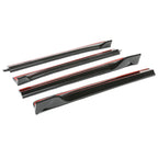 For Tesla Model 3 2017-2023 LH RH Side Skirts Rocker Panels Carbon Fiber Style