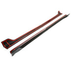 For Tesla Model 3 2017-2023 LH RH Side Skirts Rocker Panels Carbon Fiber Style