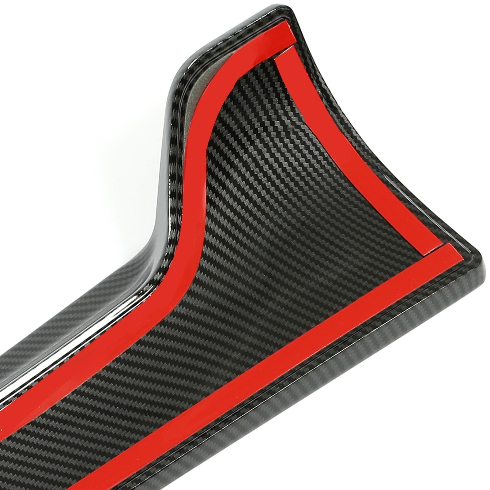 For Tesla Model 3 2017-2023 LH RH Side Skirts Rocker Panels Carbon Fiber Style