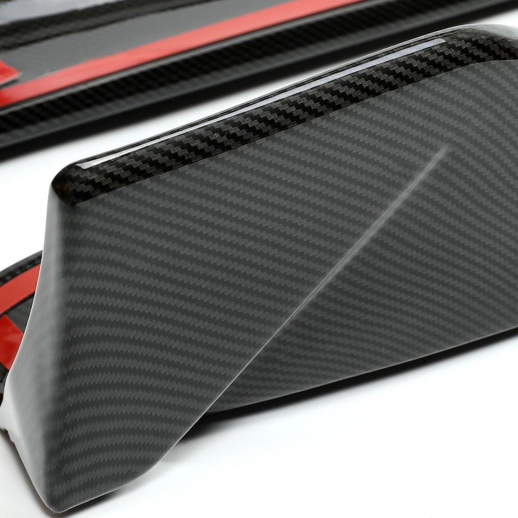 For Tesla Model 3 2017-2023 LH RH Side Skirts Rocker Panels Carbon Fiber Style