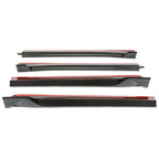 For Tesla Model 3 2017-2023 LH RH Side Skirts Rocker Panels Carbon Fiber Style