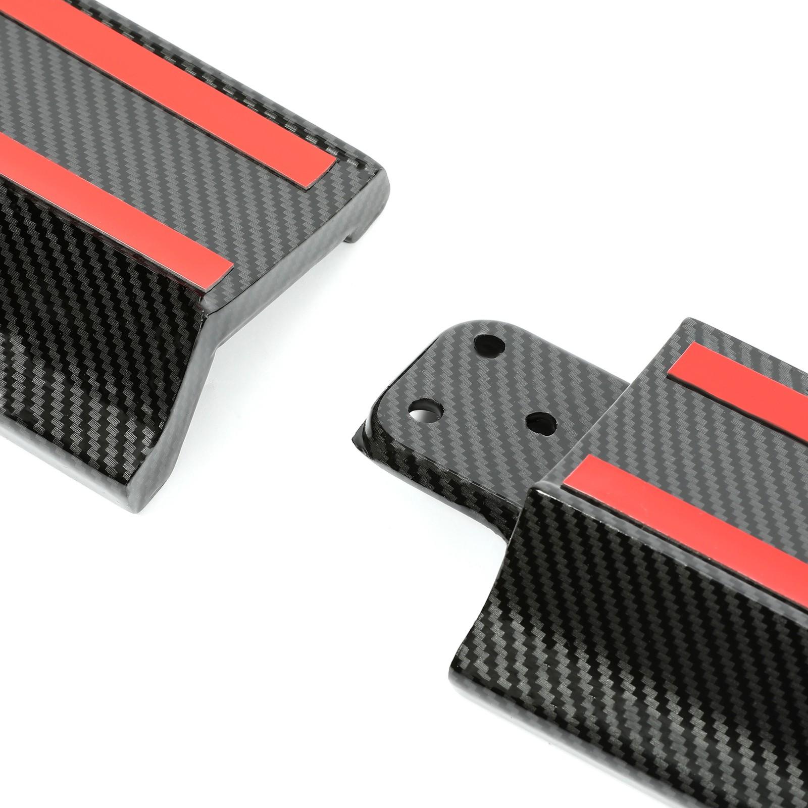 For Tesla Model 3 2017-2023 LH RH Side Skirts Rocker Panels Carbon Fiber Style