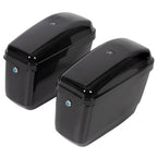 Motorcycle Hard Saddlebags Saddle Bags + Luggage Trunk Backrest Luggage Rack