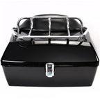 Motorcycle Hard Saddlebags Saddle Bags + Luggage Trunk Backrest Luggage Rack