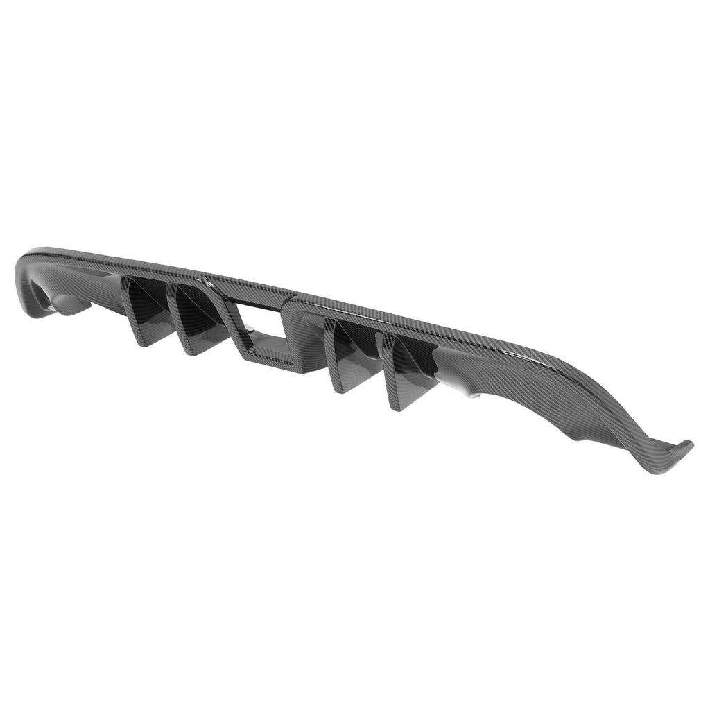 Carbon Look For Nissan 370Z Coupe 2009-2020 Rear Bumper Lip Valance Diffuser PP