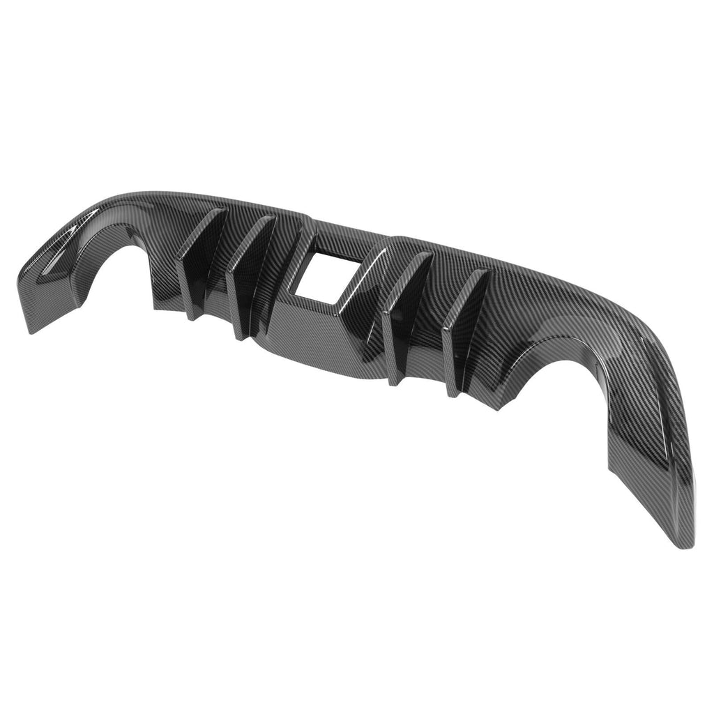 Carbon Look For Nissan 370Z Coupe 2009-2020 Rear Bumper Lip Valance Diffuser PP