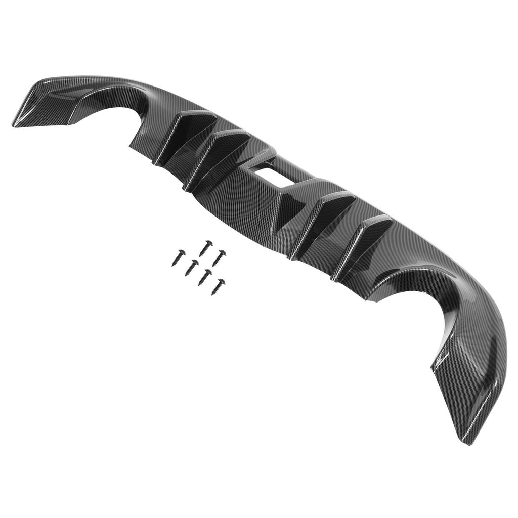 Carbon Look For Nissan 370Z Coupe 2009-2020 Rear Bumper Lip Valance Diffuser PP