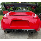 Carbon Look For Nissan 370Z Coupe 2009-2020 Rear Bumper Lip Valance Diffuser PP