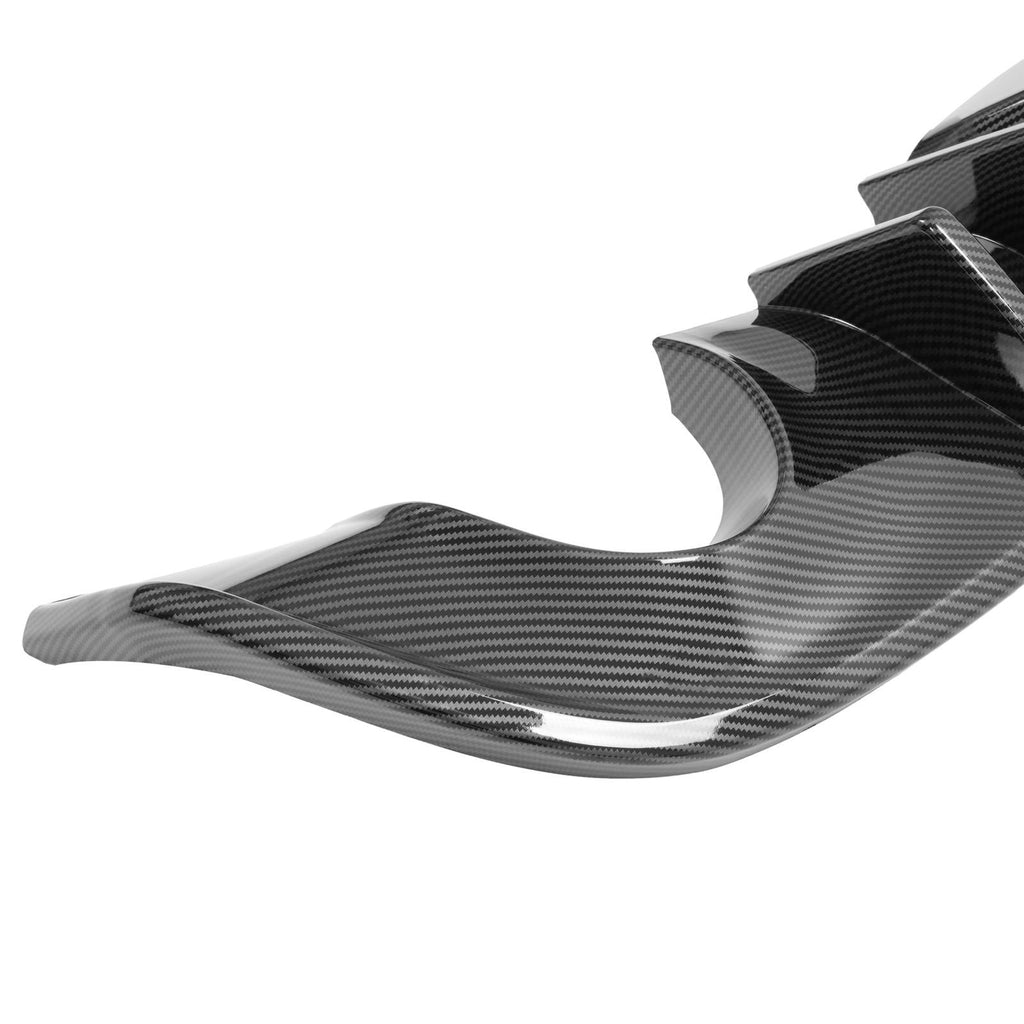 Carbon Look For Nissan 370Z Coupe 2009-2020 Rear Bumper Lip Valance Diffuser PP