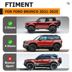 4Pcs Front & Rear Mud Flaps Splash Guards For Ford Bronco 21-25 #M2DZ-16A550-AA