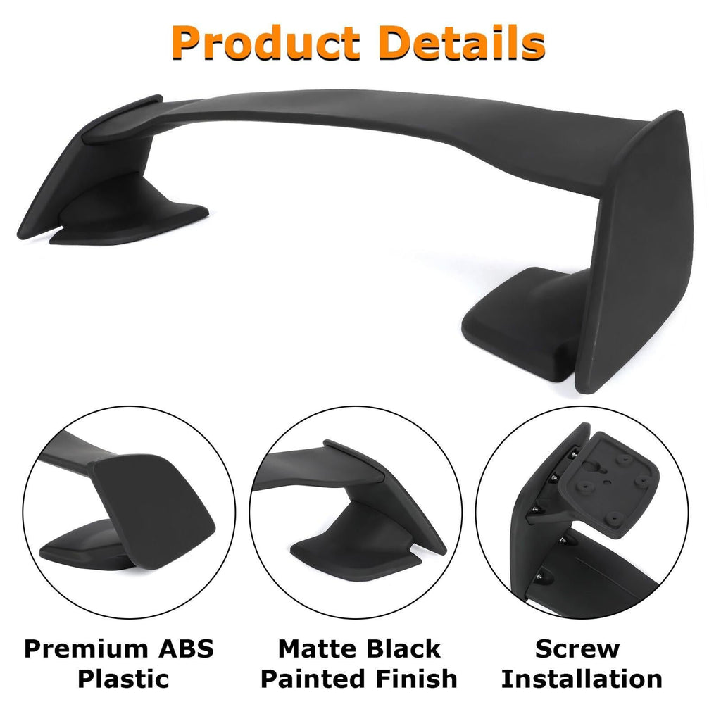 JDM Style Matte Black Rear Trunk Spoiler Wing For Subaru WRX/WRX STI 2015-2021