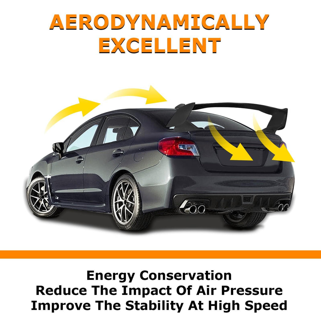 JDM Style Matte Black Rear Trunk Spoiler Wing For Subaru WRX/WRX STI 2015-2021