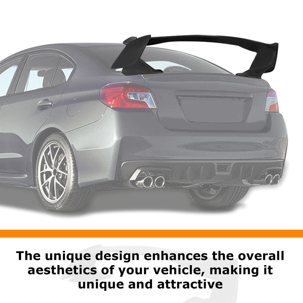 JDM Style Matte Black Rear Trunk Spoiler Wing For Subaru WRX/WRX STI 2015-2021