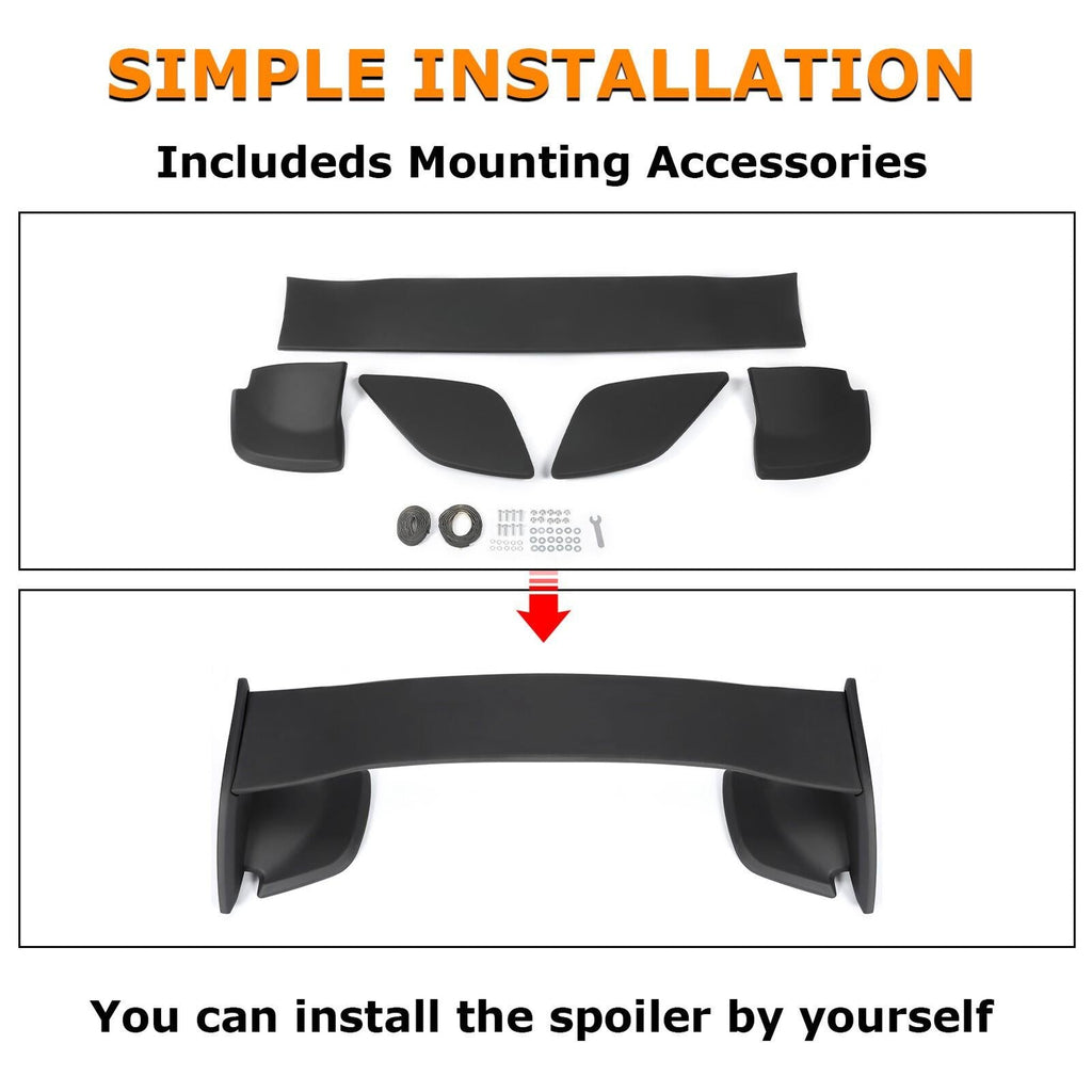JDM Style Matte Black Rear Trunk Spoiler Wing For Subaru WRX/WRX STI 2015-2021